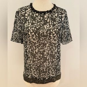 Isabel Marant new with tags silk shirt with neck and hem detailing